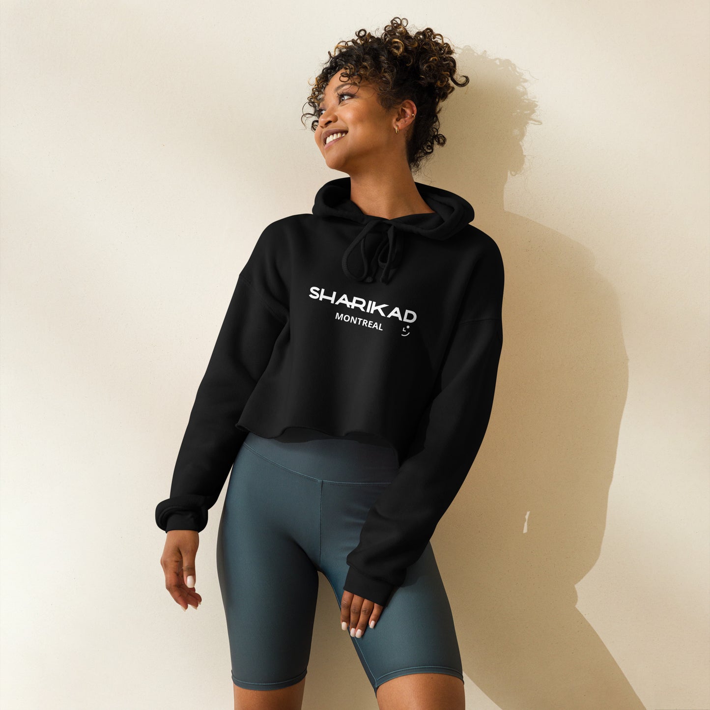 Sweat à capuche crop-top Sharikad pour femme