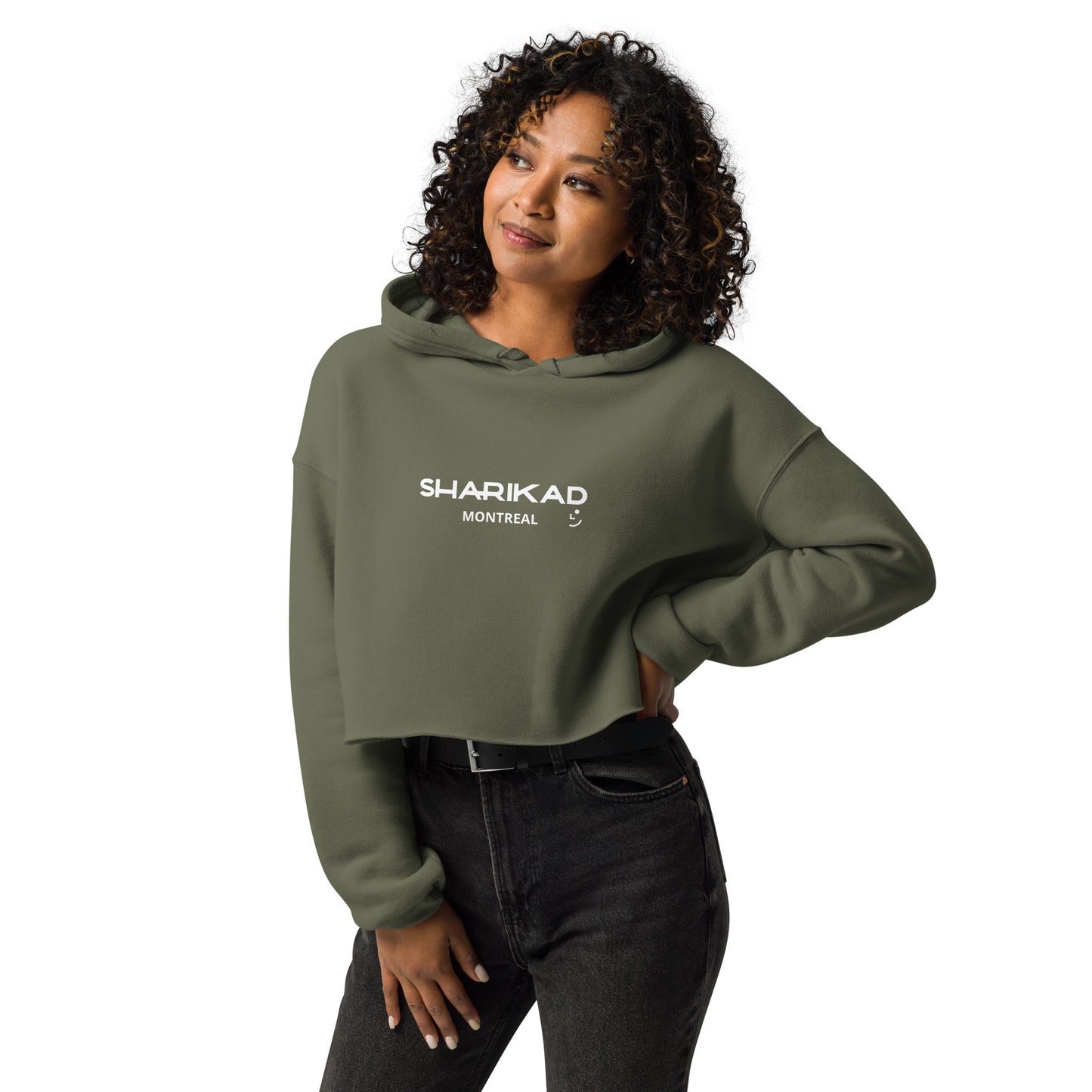 Sweat à capuche crop-top Sharikad pour femme