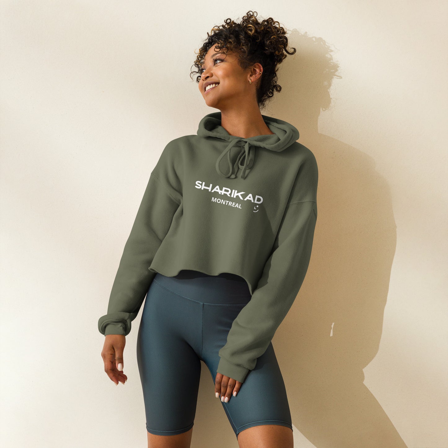 Sweat à capuche crop-top Sharikad pour femme