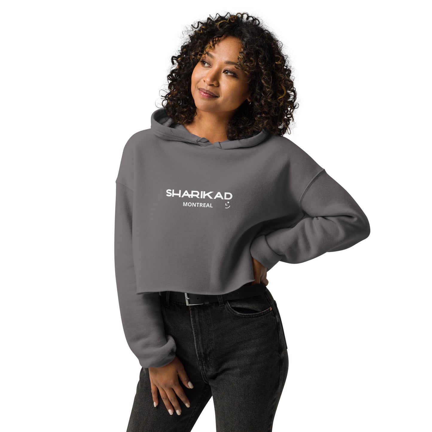 Sweat à capuche crop-top Sharikad pour femme